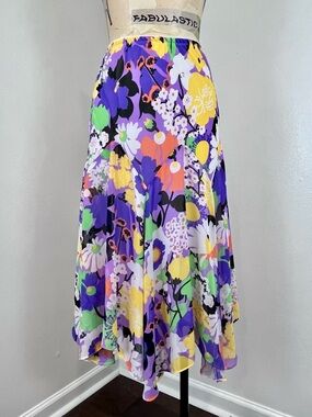 VTG 2000s Bob Mackie Floral Flowy Skirt
